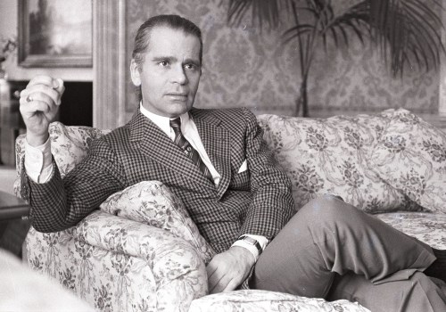 Who was karl lagerfeld's first magazine publisher in fashion design?